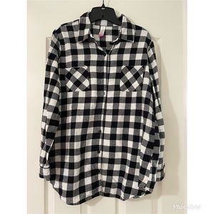 Black and White Plaid Flannel